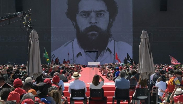 Presidente Lula inicia sua campanha pela reeleição em São Bernardo do Campo — Foto: NELSON A...