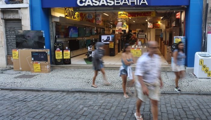 EC Rio de Janeiro (RJ) 17/08/2026 Casas Bahia entra em recuperação judicial. Na foto, loja na r...