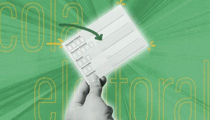 Cola eleitoral: imprima e preencha com seus dados — Foto: Editoria de Arte