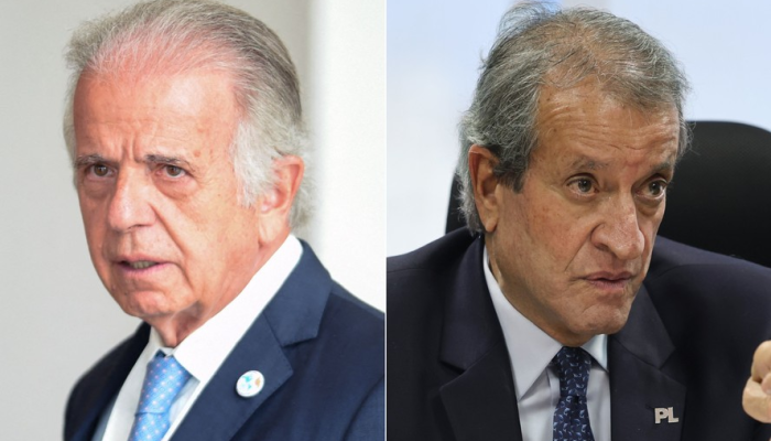 O ministro da Defesa, José Múcio, e o presidente do PL, Valdemar Costa Neto — Foto: Montagem ...