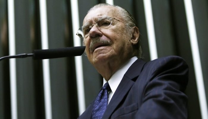 O ex-presidente José Sarney na Câmara dos Deputados — Foto: Jorge William/Agência O Globo